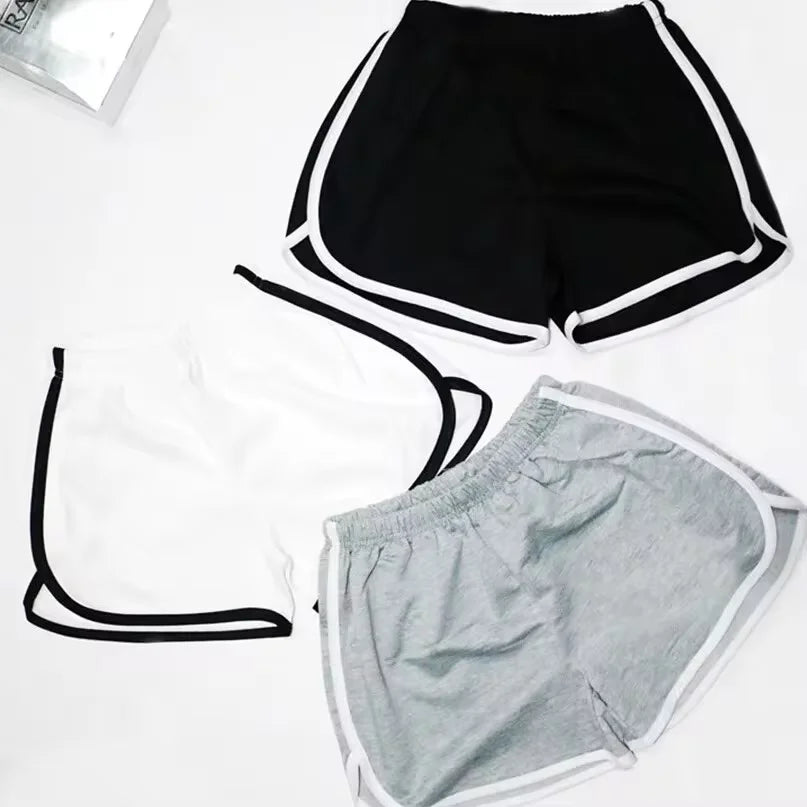 Women Elastic Shorts Loose Fit Quick Dry Running Fitness