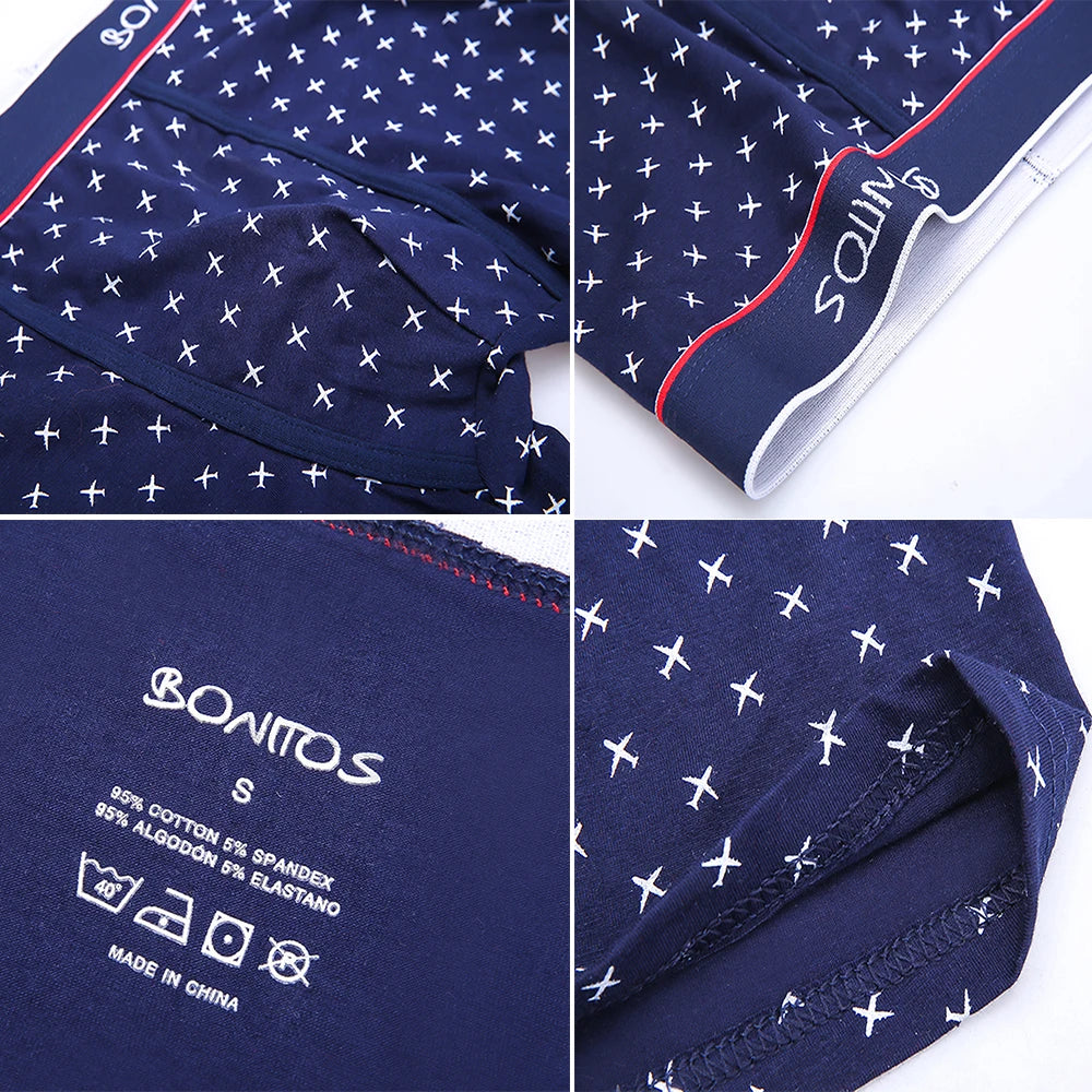 4 Pack Mens Boxer Shorts Cotton Underwear Set Soft Comfort