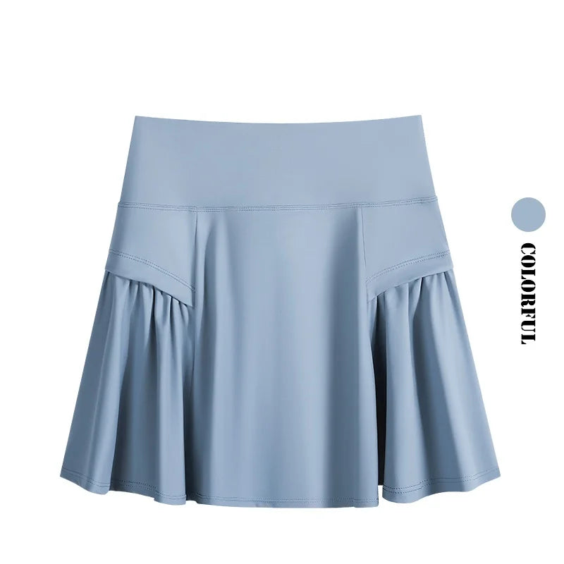 DRUR 2 Piece Tennis Skirt Set Women Summer Sports Outfit
