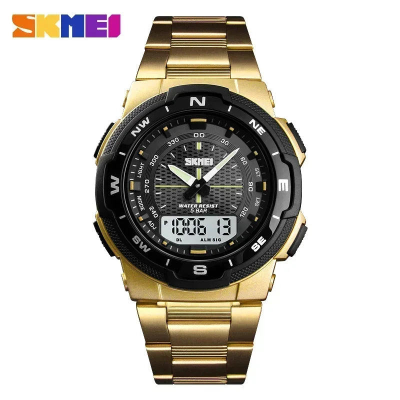 Skmei 1370 Luxury Full Steel Business Waterproof Wristwatch