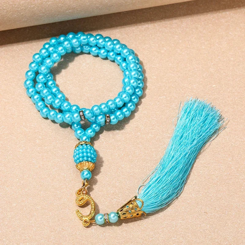 New 8 Cm 33 Black Gallstone Muslim Prayer Beads Unisex