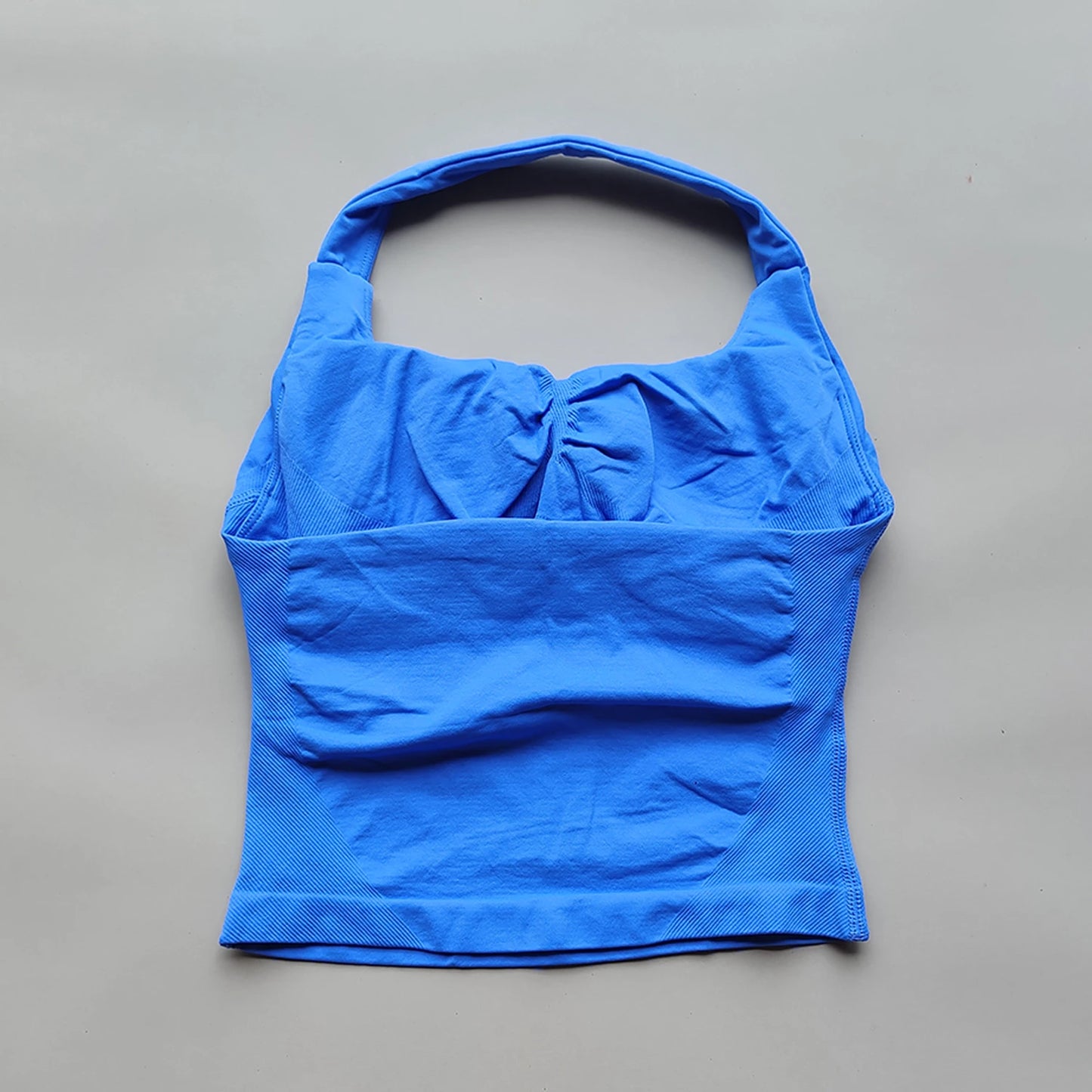 No Logo Womens Halter Top And Shorts Yoga Set Activewear