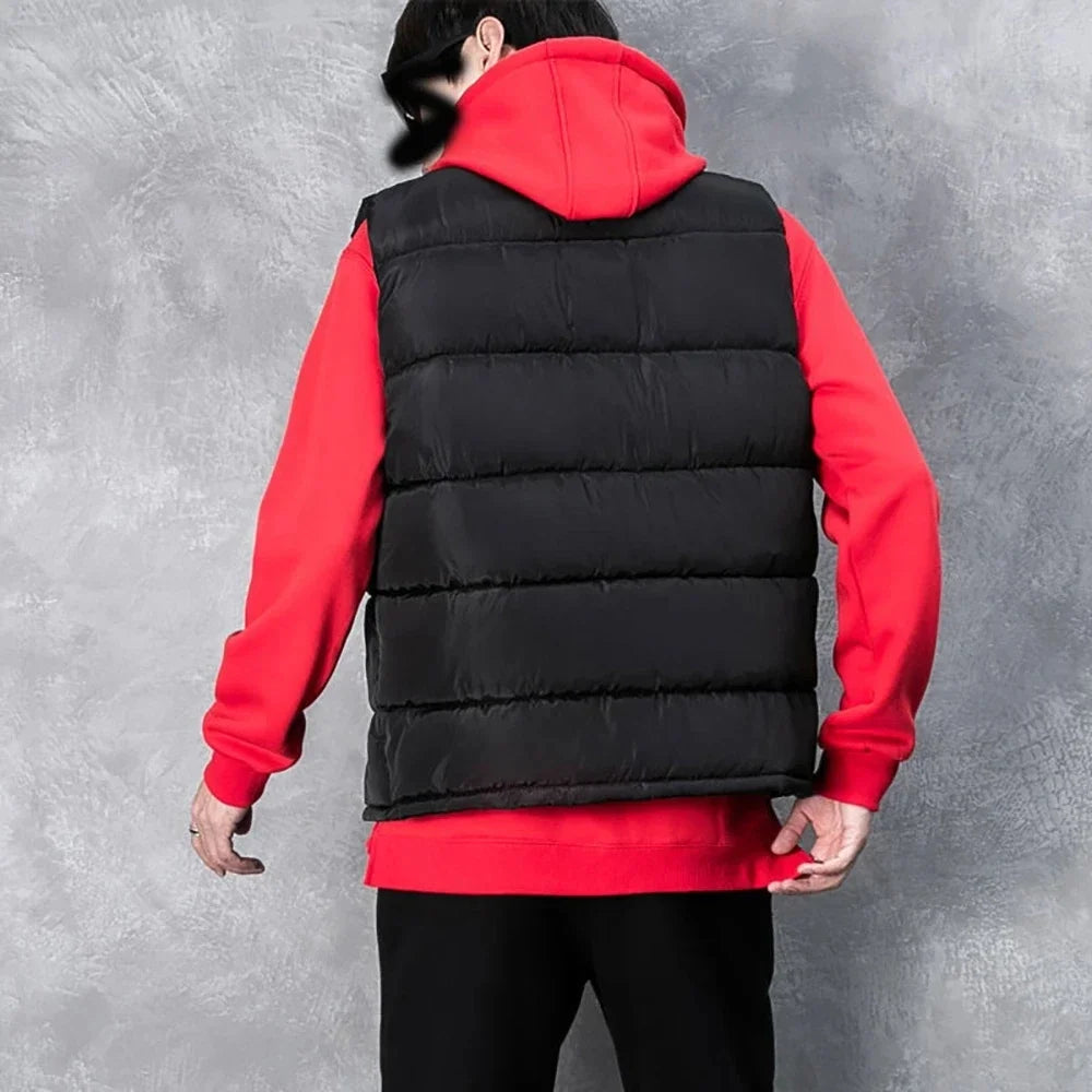 Soft Padded Mens Waistcoat Windproof Winter Vest Outer