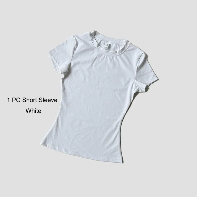 Yoga Set Women Sportswear Crop Top Legging Gym Outfit