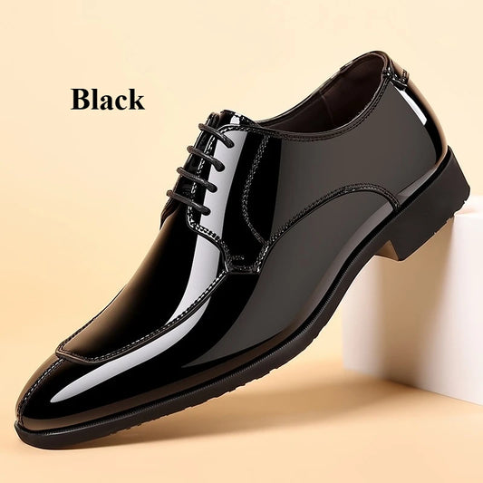 Business Mens Patent Leather Dress Shoes Plus Size 38 48