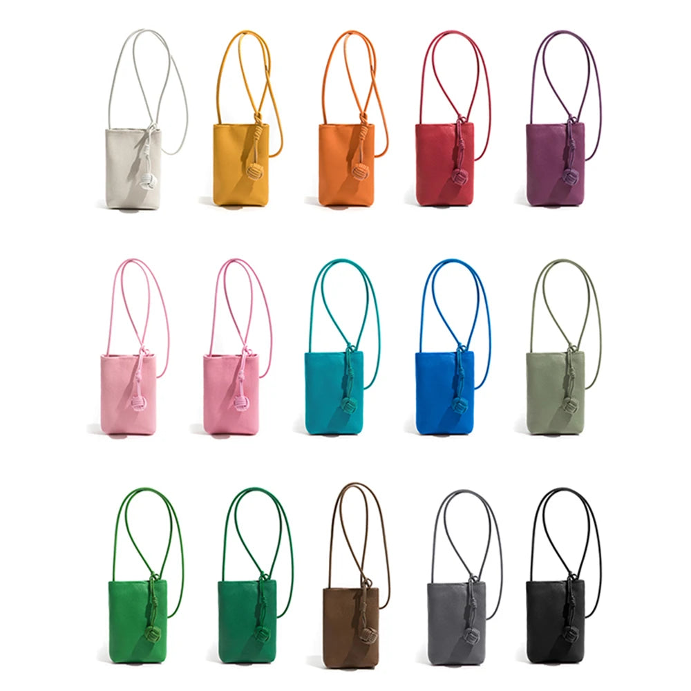 Genuine Leather Crossbody Bag Custom Initials Handwoven