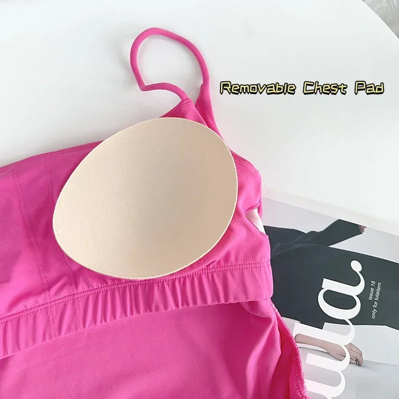 طقم يوغا من قطعتين للنساء حمالة صدر رياضية سروال ضيق بدلة رياضية