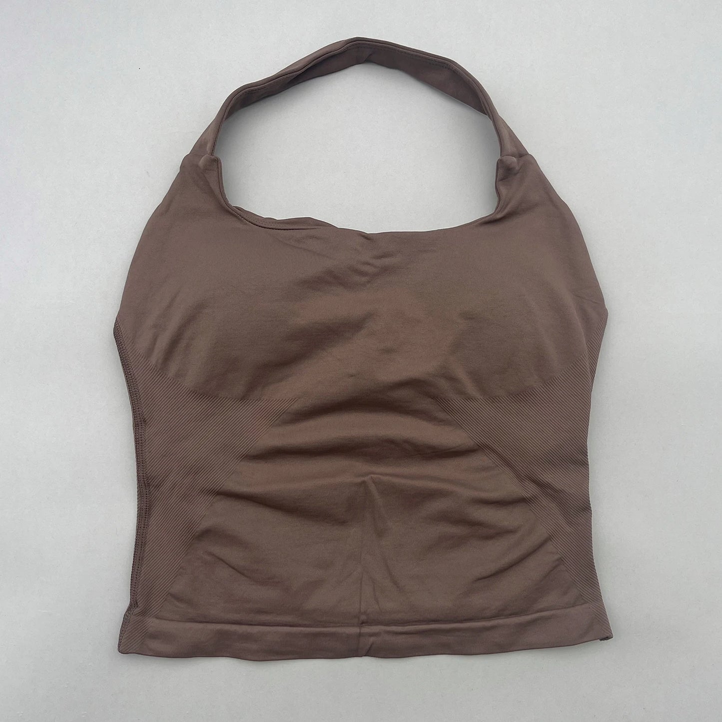 No Logo Womens Halter Top And Shorts Yoga Set Activewear