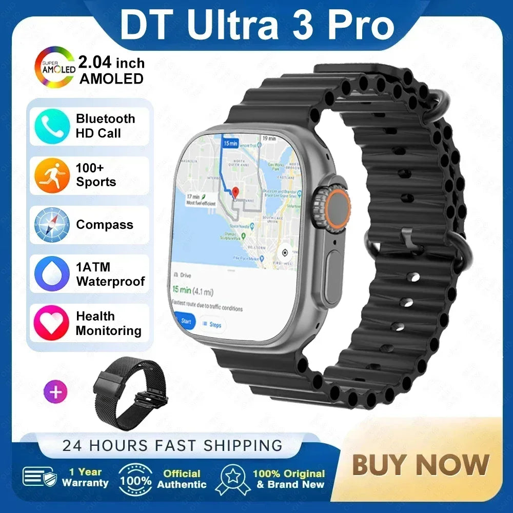 DT Ultra 3 Pro Smartwatch GPS NFC Bluetooth 32GB Waterproof