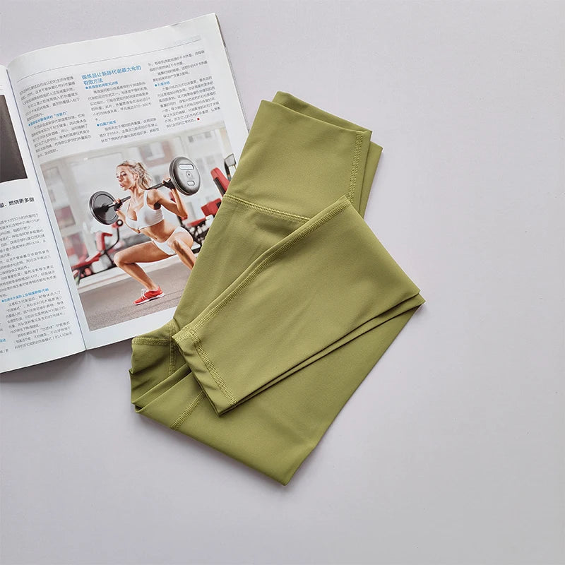 Naked High Waist Yoga Pants for Women Tight Fit Leggings