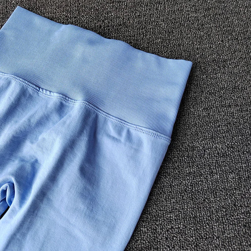 ليغينغز يوغا سلس بخصر عالٍ ورفع للصدر للنساء للياقة البدنية