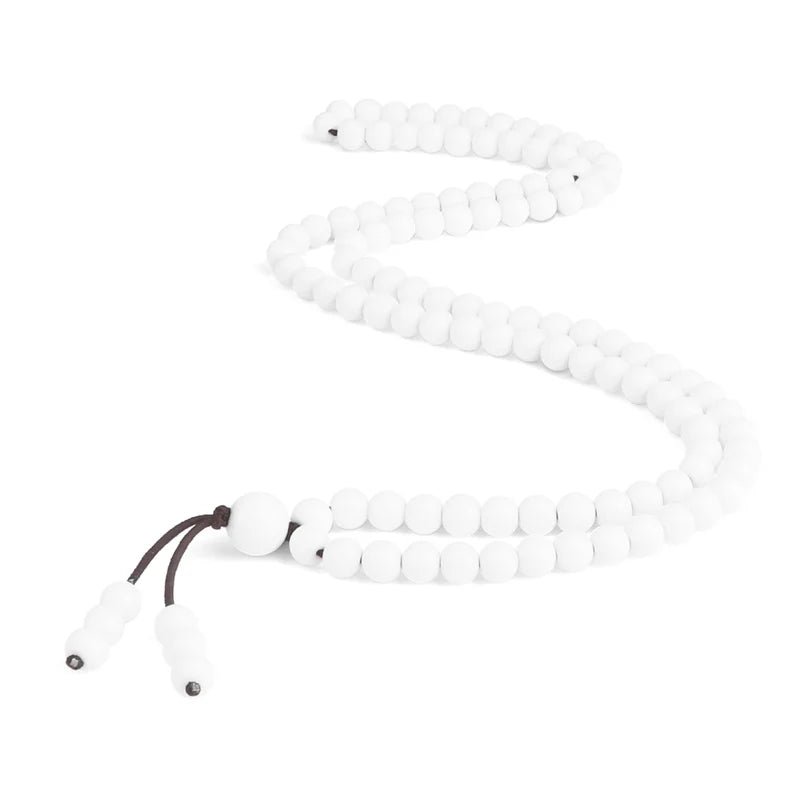 6mm Black Lava Stone Mala Beads Bracelet for Yoga Gift