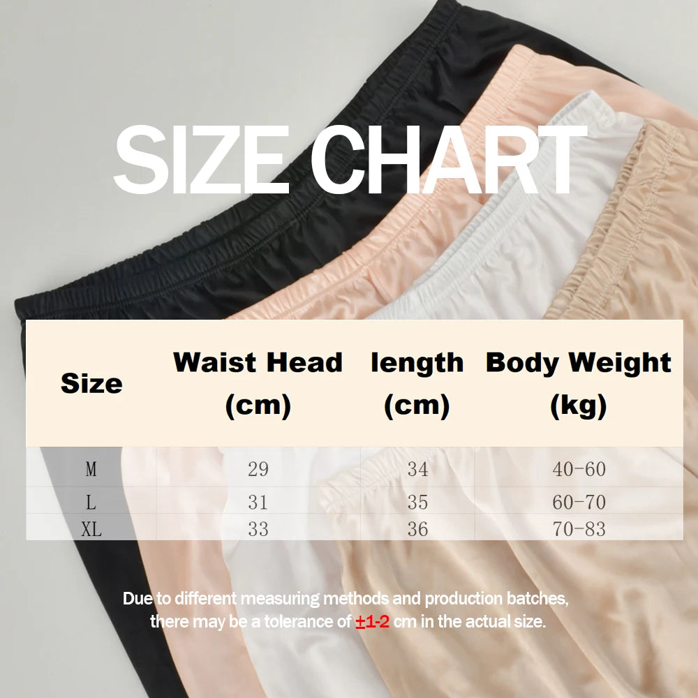 Womens Silk Sleep Shorts Breathable Pajama With Lace Trim