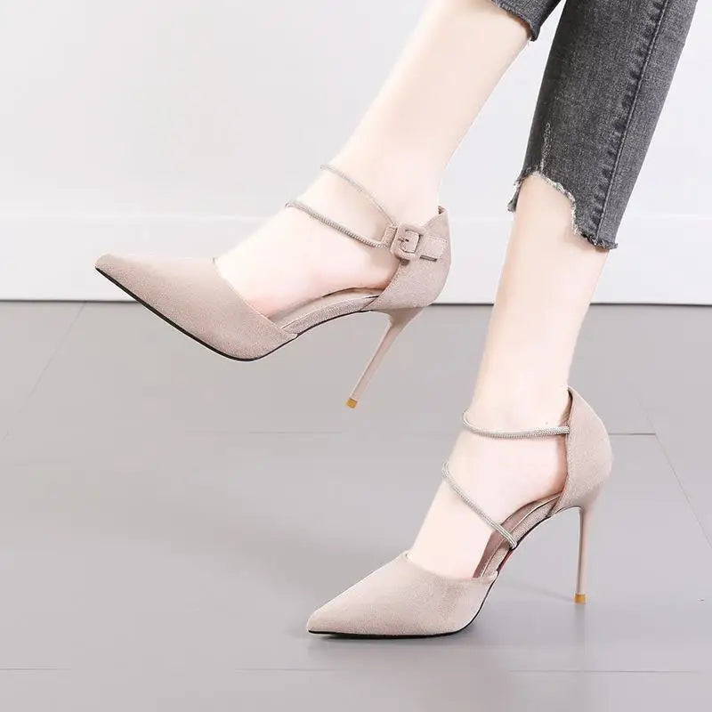 Pointed Toe High Heels With Thin Heel For Women Versatile