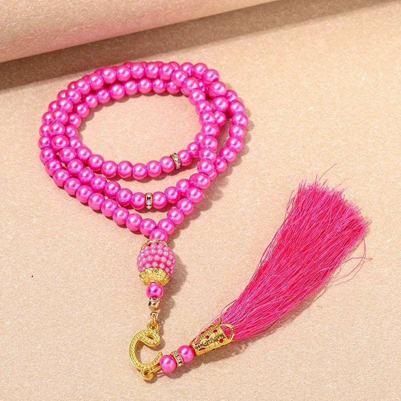 New 8 Cm 33 Black Gallstone Muslim Prayer Beads Unisex