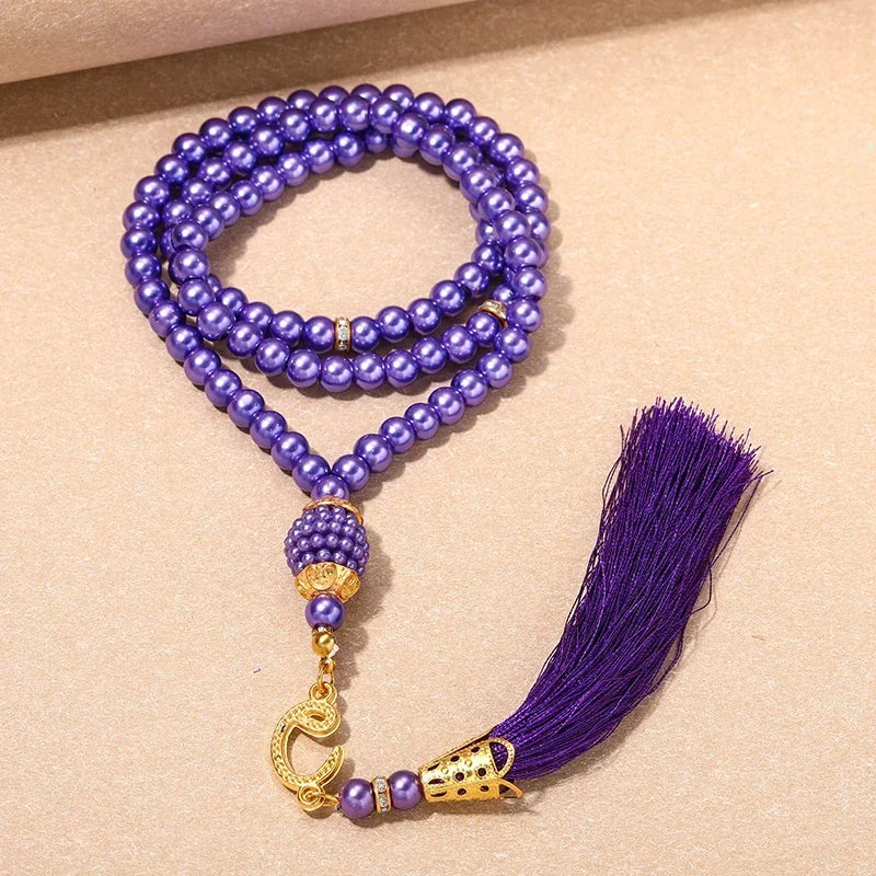 New 8 Cm 33 Black Gallstone Muslim Prayer Beads Unisex