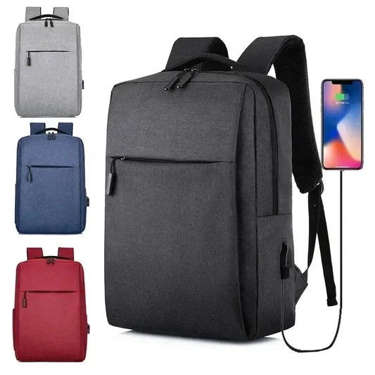 Men 15.6 Inch Laptop Backpack USB Charging Waterproof