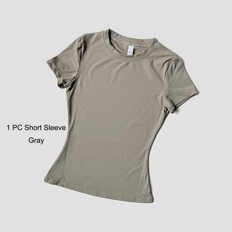 Yoga Set Women Sportswear Crop Top Legging Gym Outfit