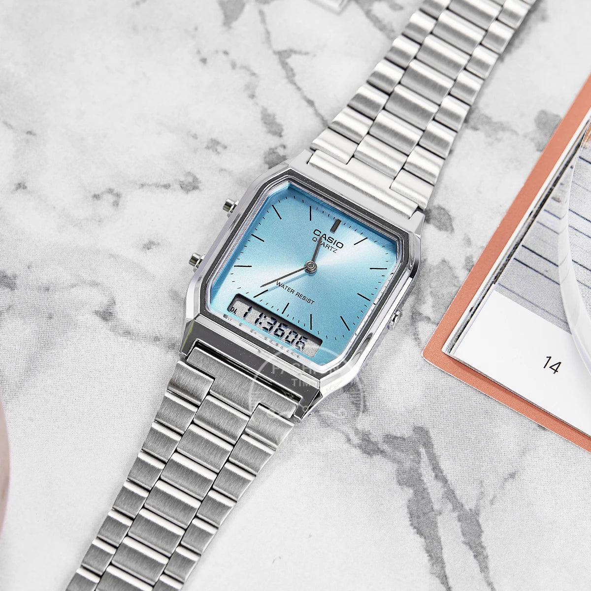 Casio Mens Dual Display Water Resistant Dial Quartz Watch