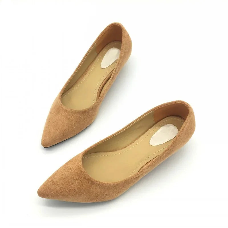 CEYANEAO Sexy Women Low Heel Pumps Slip On Spring Autumn