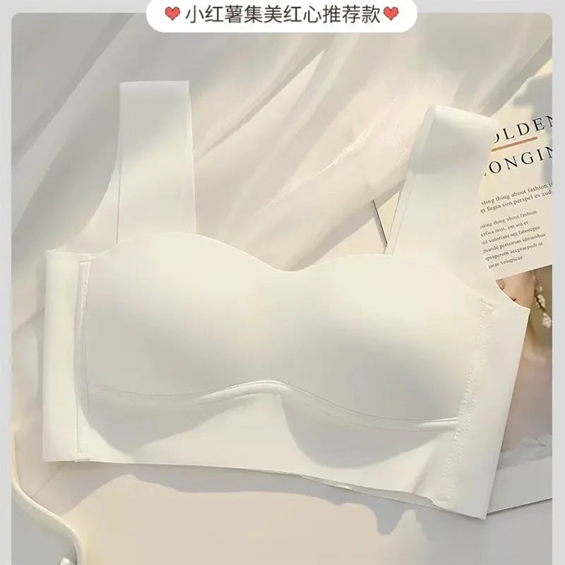 Three Pack Ice Silk Wireless Bralette Set For Women