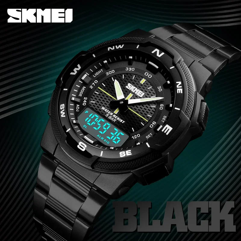 Skmei 1370 Luxury Full Steel Business Waterproof Wristwatch