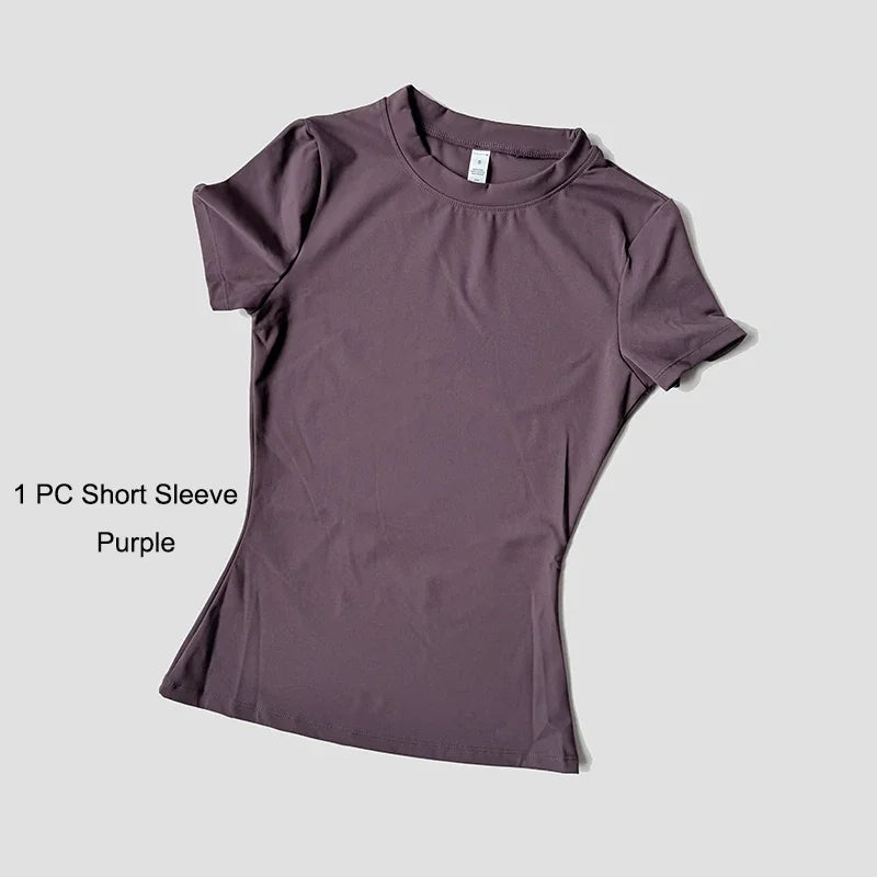 Yoga Set Women Sportswear Crop Top Legging Gym Outfit