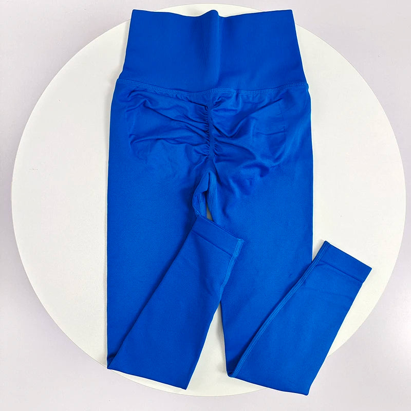 ليغينغز يوغا سلس بخصر عالٍ ورفع للصدر للنساء للياقة البدنية