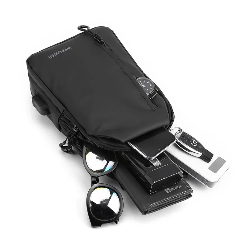 Waterproof Lightweight Crossbody Bag For Men Large Capacity