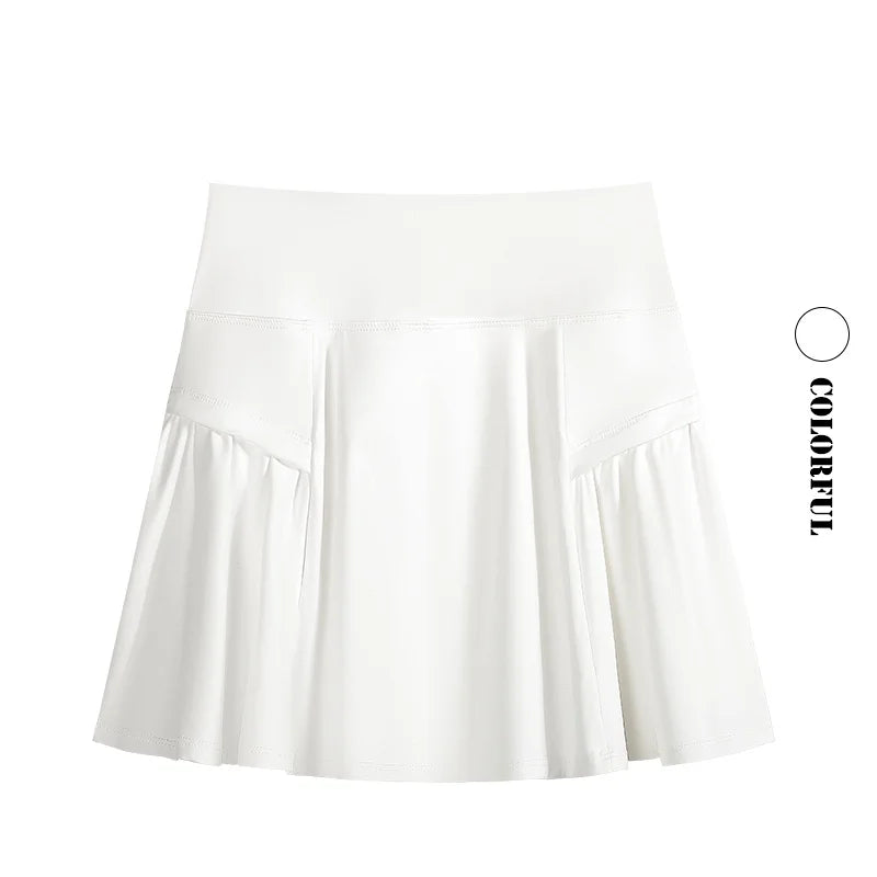 DRUR 2 Piece Tennis Skirt Set Women Summer Sports Outfit