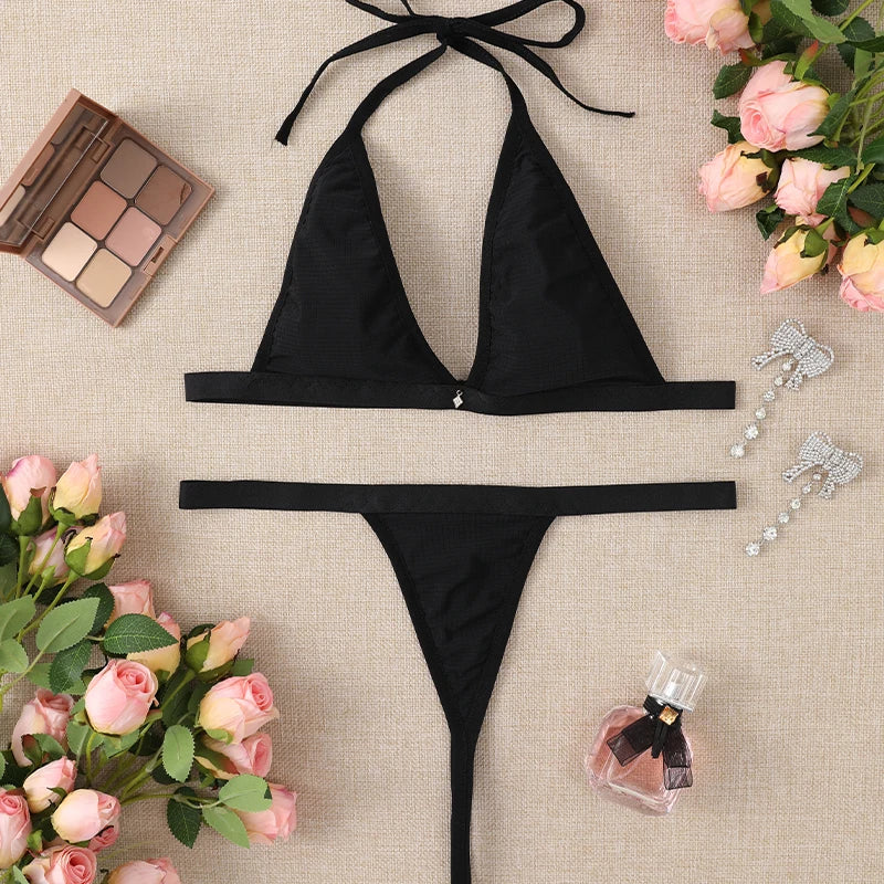 2024 Women Brazilian Thong Bikini Set Micro Swimwear