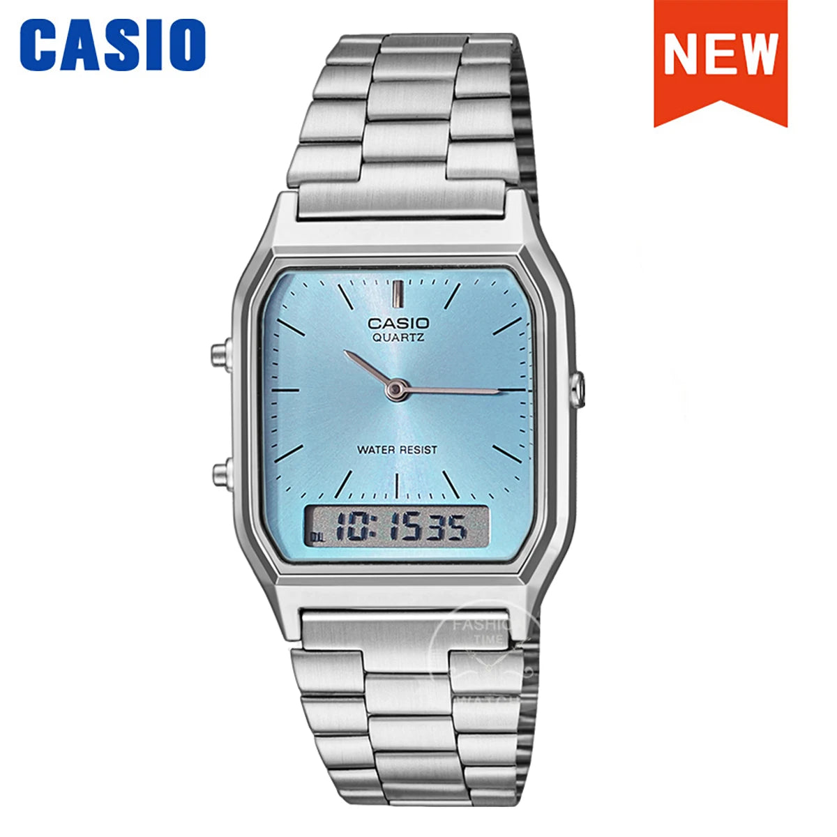 Casio Mens Dual Display Water Resistant Dial Quartz Watch