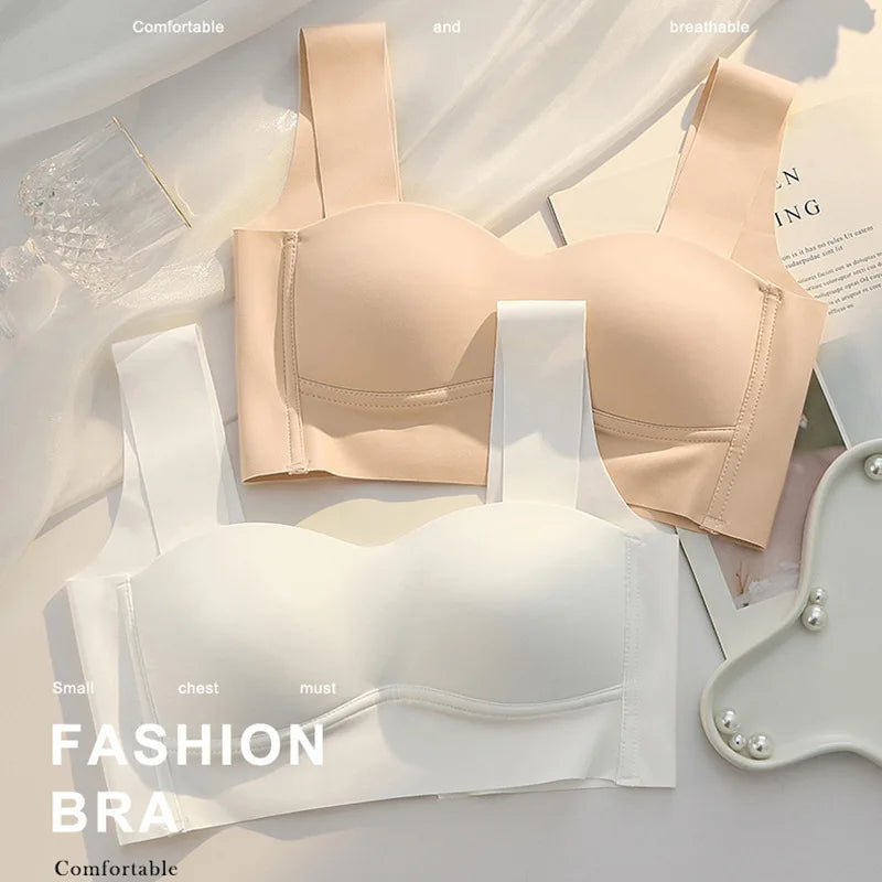 Three Pack Ice Silk Wireless Bralette Set For Women