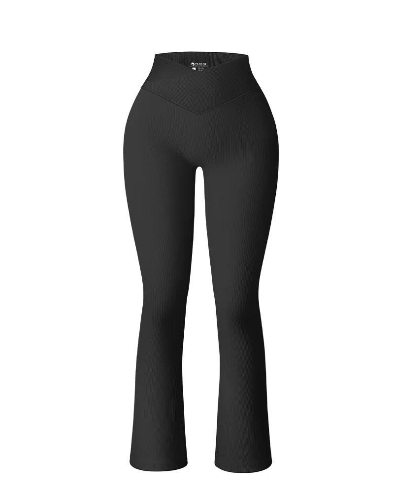 Women's Yoga Pants Flare Leggings Waist Cinching Breathable