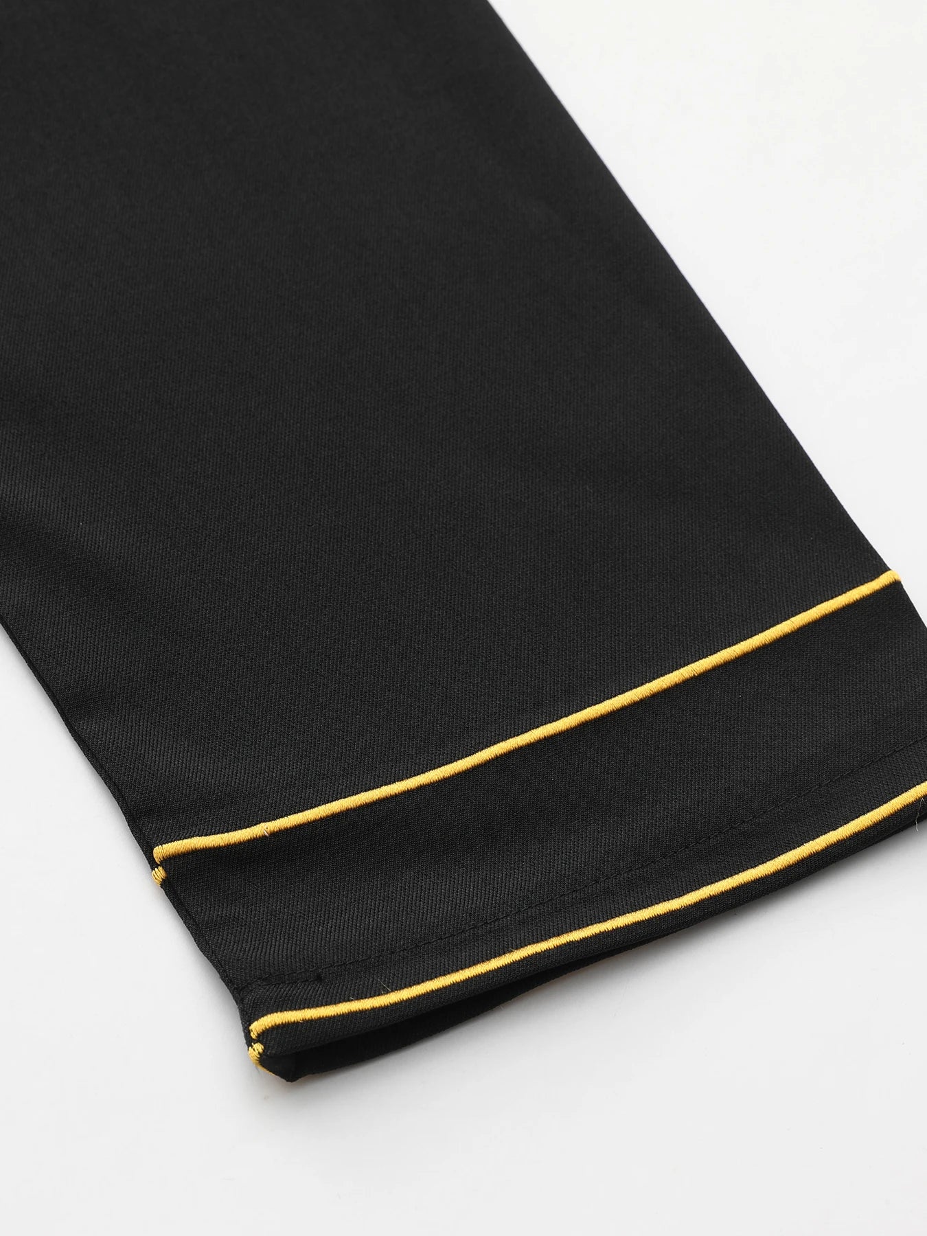 Embroidered Arabic Thobe For Men Stand Collar Elegant Robe