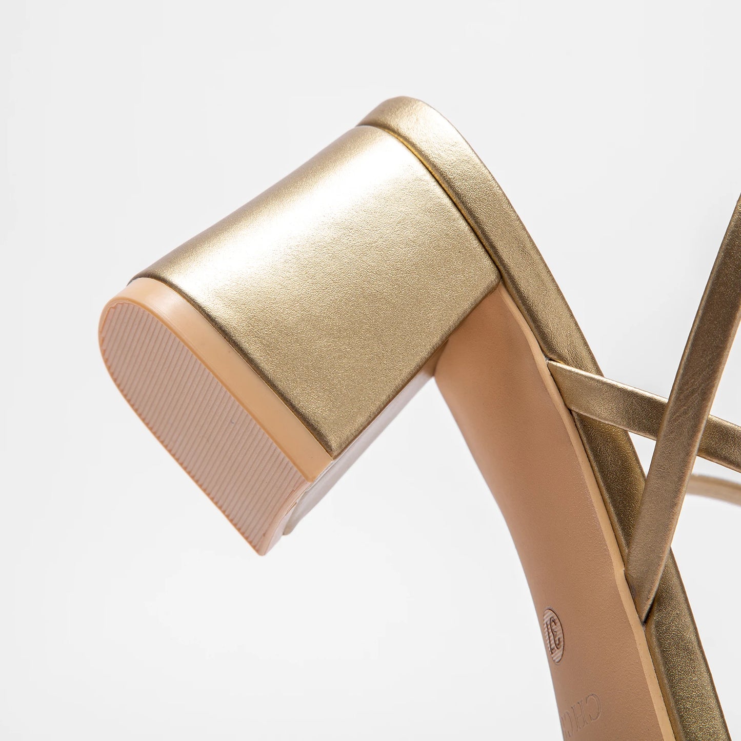 CHCH Womens High Heels 6 Cm Black Strap Casual Shoes