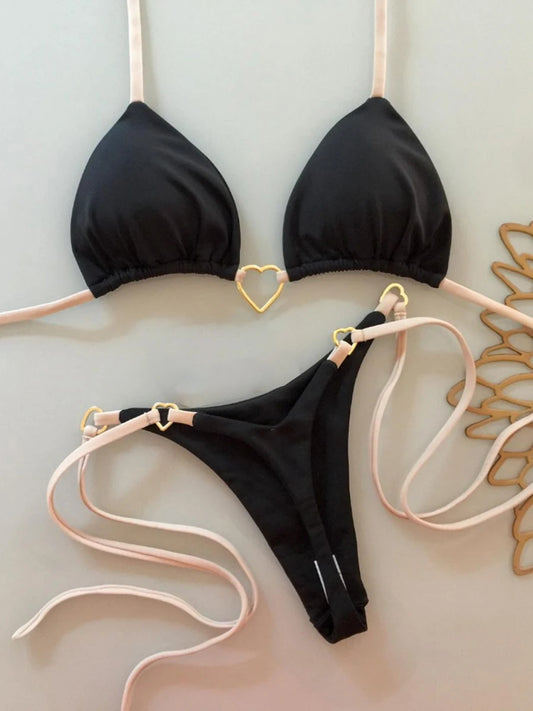 Triangle Thong Bikini Halter Swimsuit 2025 Swimwear