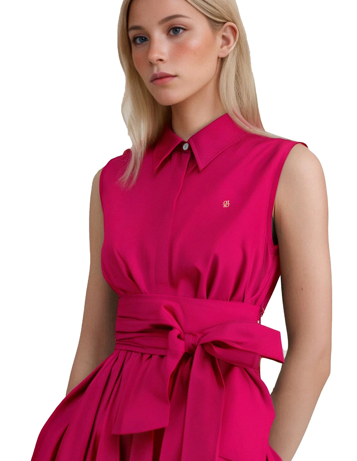 Beach Sleeveless Maxi Dress With Front Buttons And Lace Up