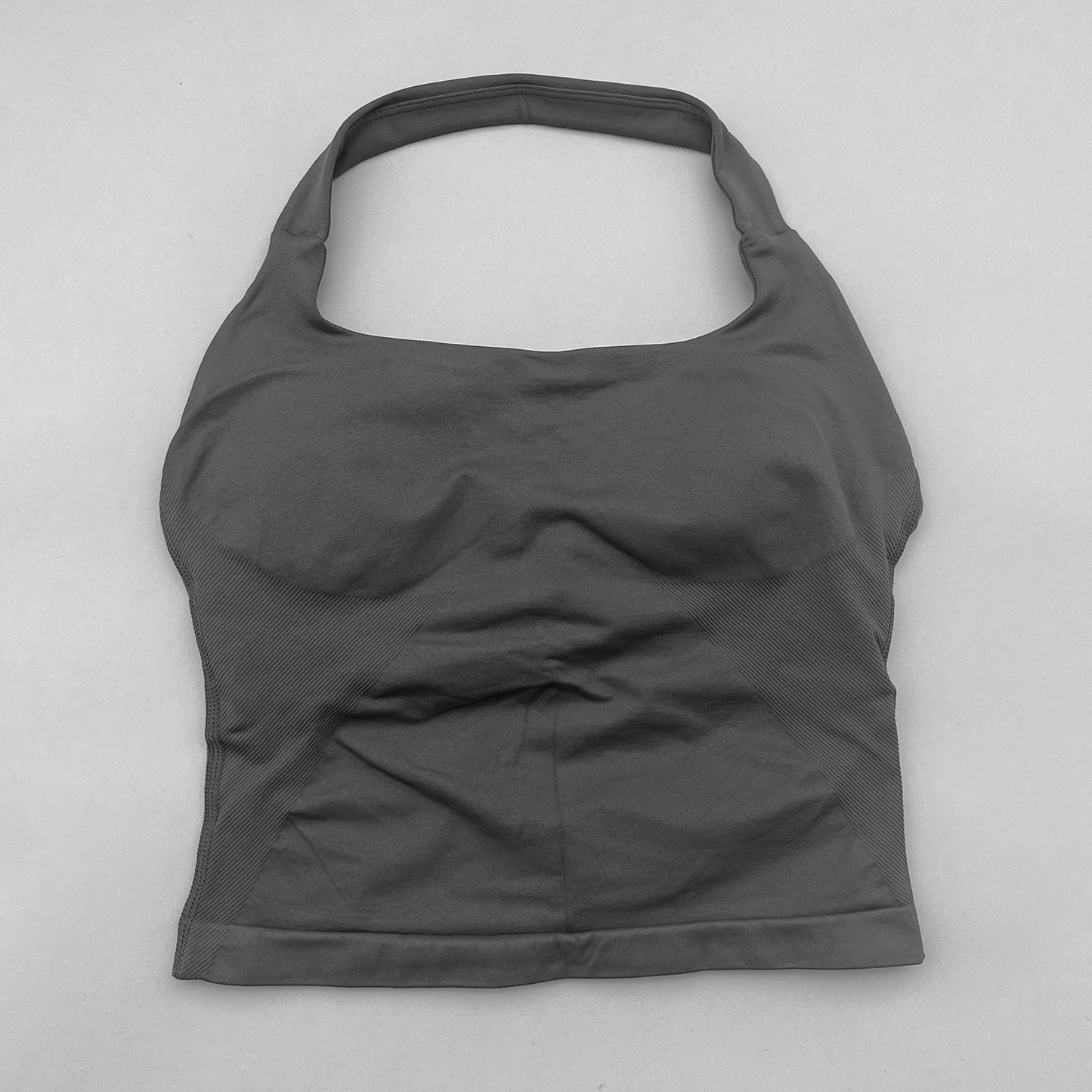 No Logo Womens Halter Top And Shorts Yoga Set Activewear