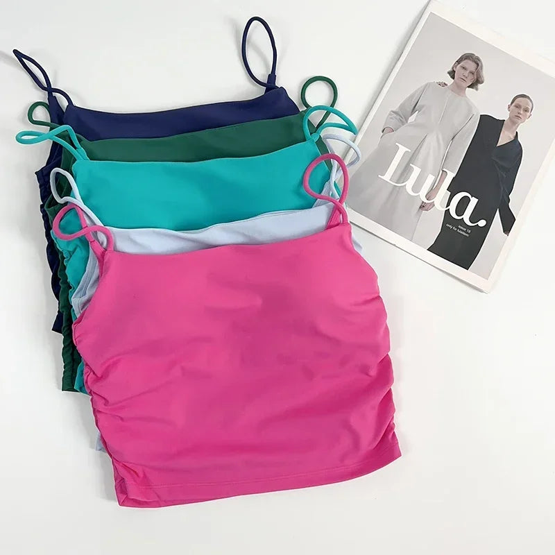 طقم يوغا من قطعتين للنساء حمالة صدر رياضية سروال ضيق بدلة رياضية