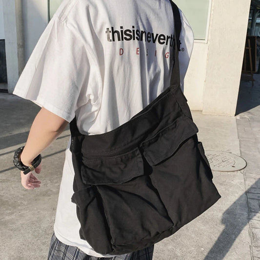 Canvas Girl Handbag For Teens Shoulder Bag Crossbody Purse