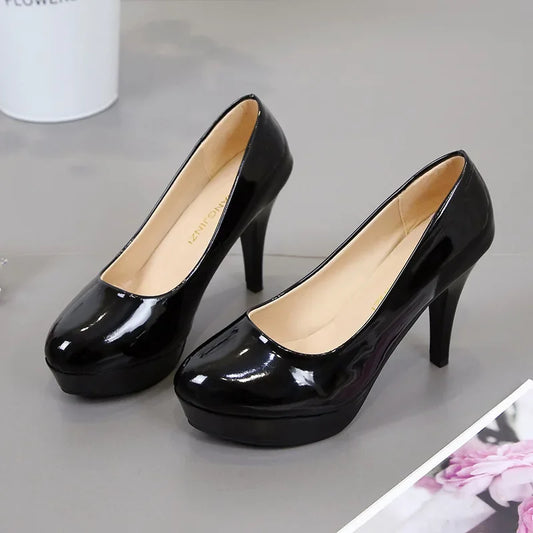 Womens Pointed Toe High Heels With Rubber Sole Work Shoes