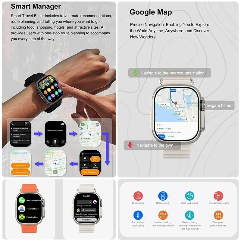 DT Ultra 3 Pro Smartwatch GPS NFC Bluetooth 32GB Waterproof