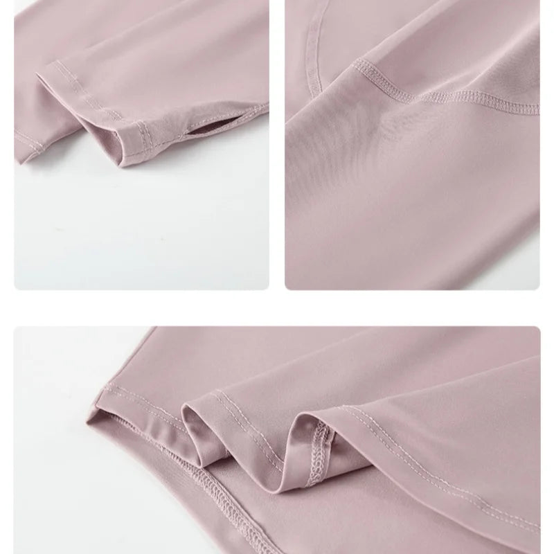 Drur Women Long Sleeve Yoga Shirt Quick Dry Top Breathable