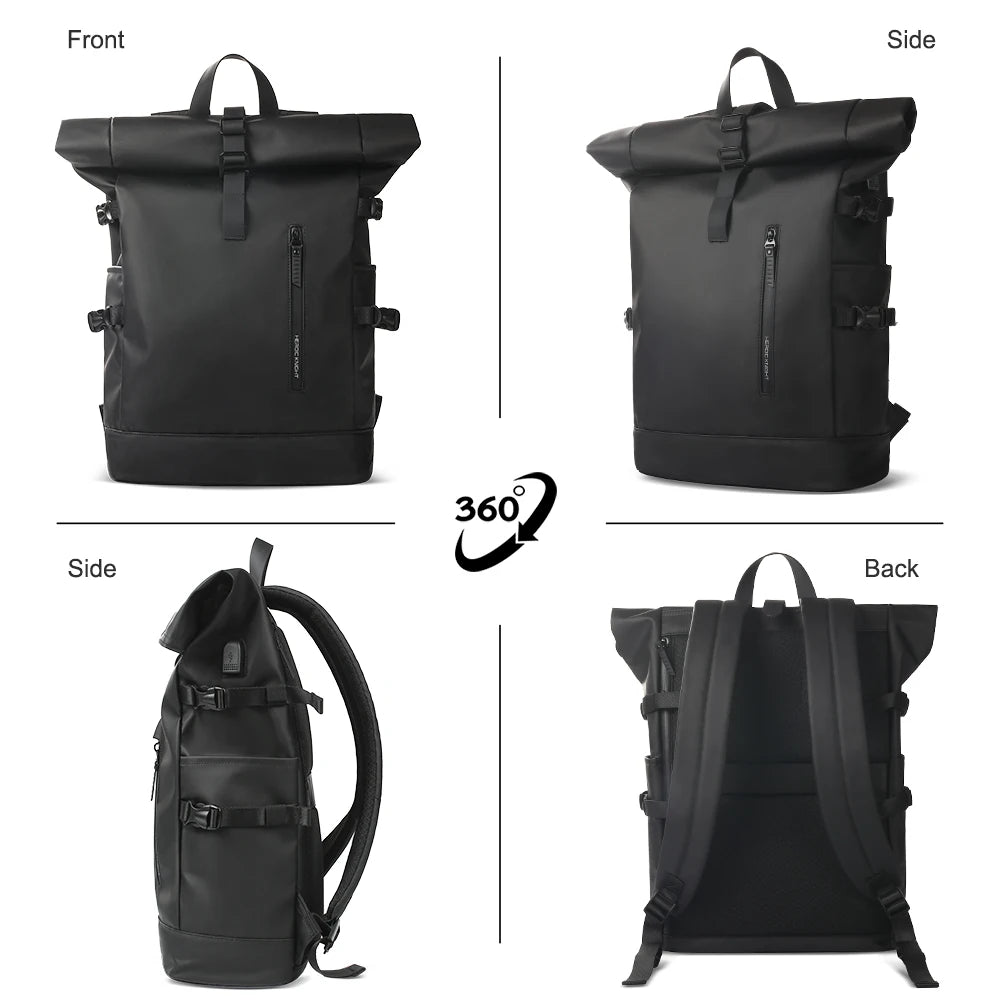 Expandable Travel Backpack For Men 15.6 Inch Laptop USB Port