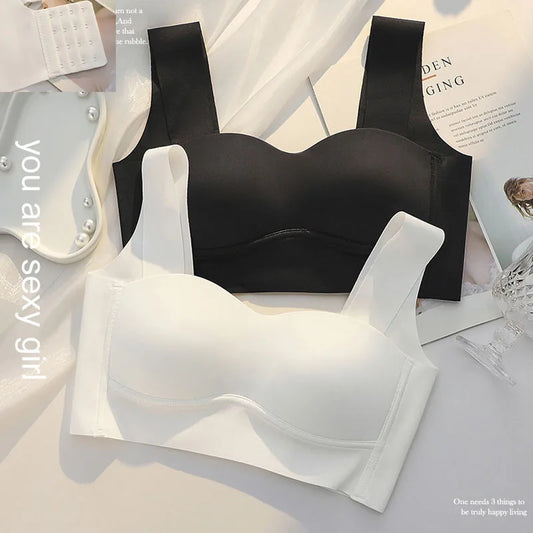 Three Pack Ice Silk Wireless Bralette Set For Women
