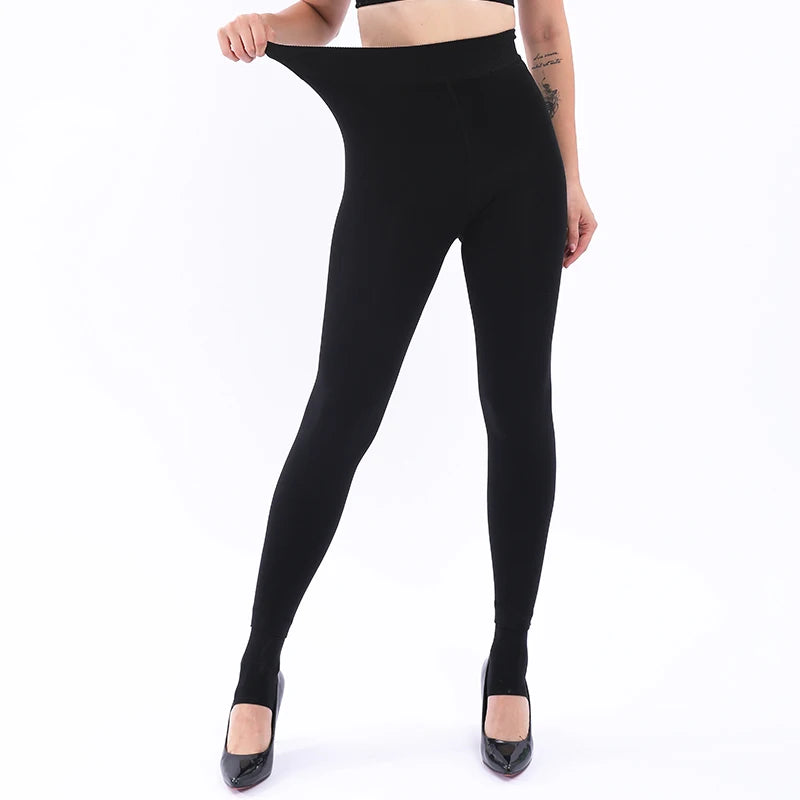Winter Warm High Waist Leggings For Women Soft Compression