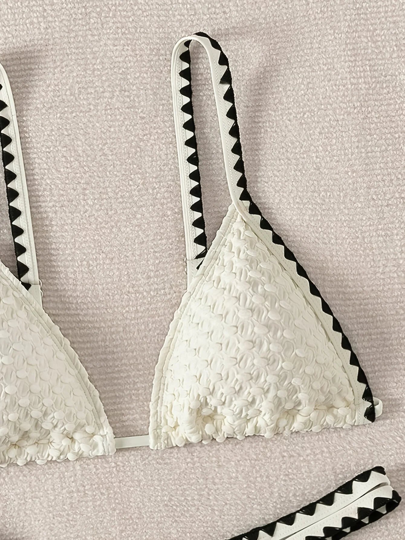 Triangle Bikini Set Strappy Swimsuit Women Beachwear 2025