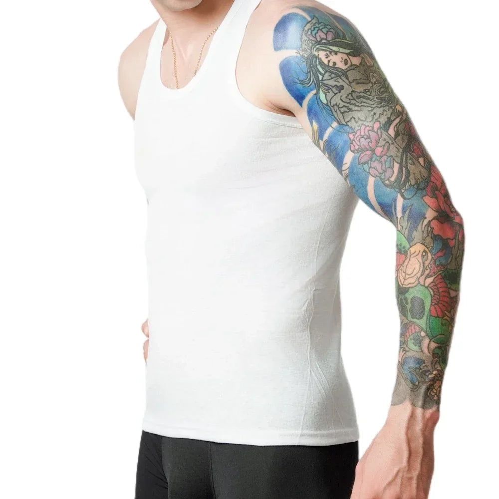 6 Pack Mens Cotton Athletic Tank Tops Breathable Wicking